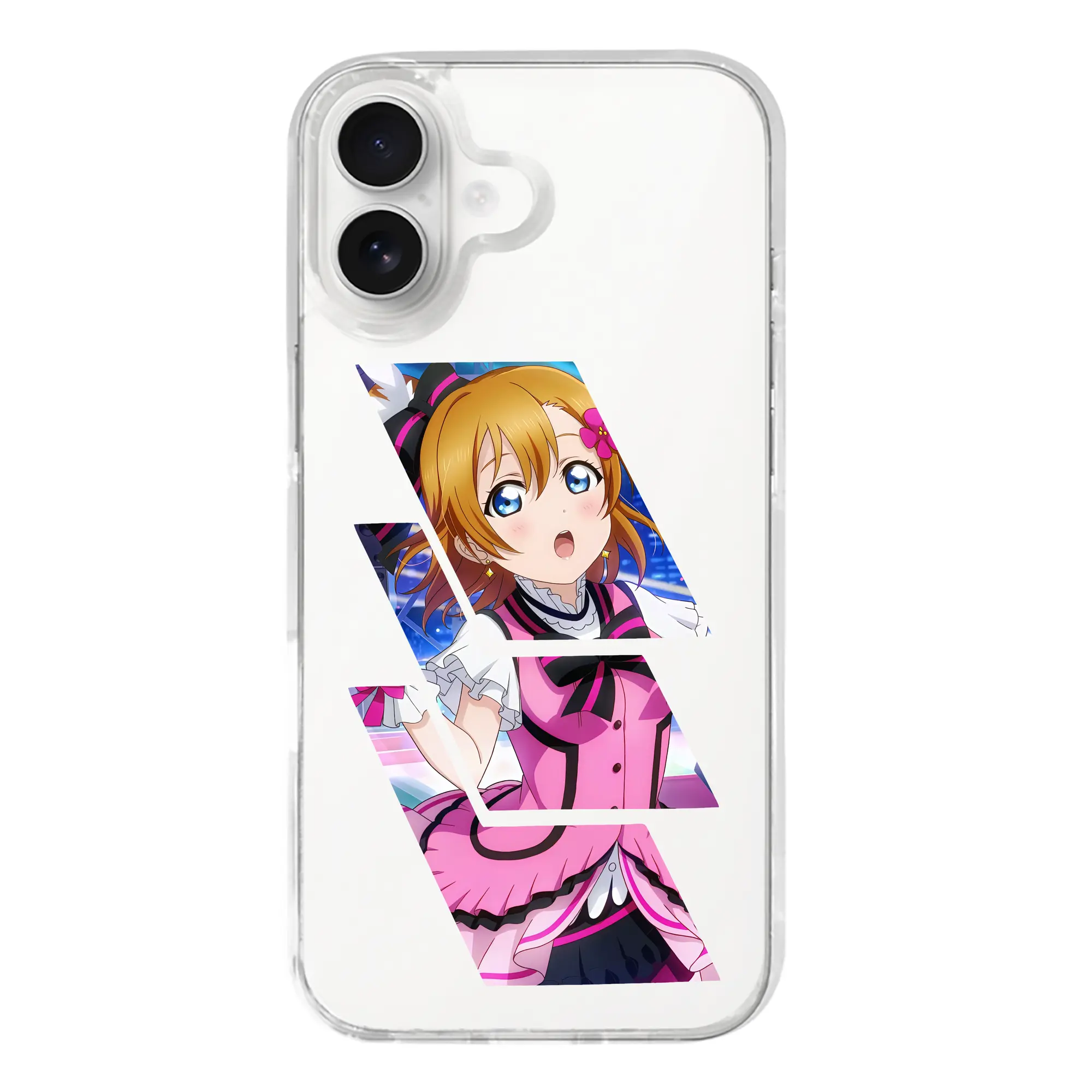Love Live! グッズ,高坂穂乃果 - iPhone 17シリーズ 透明スマホケース – 薄型・耐衝撃・精密フィット保護カバー